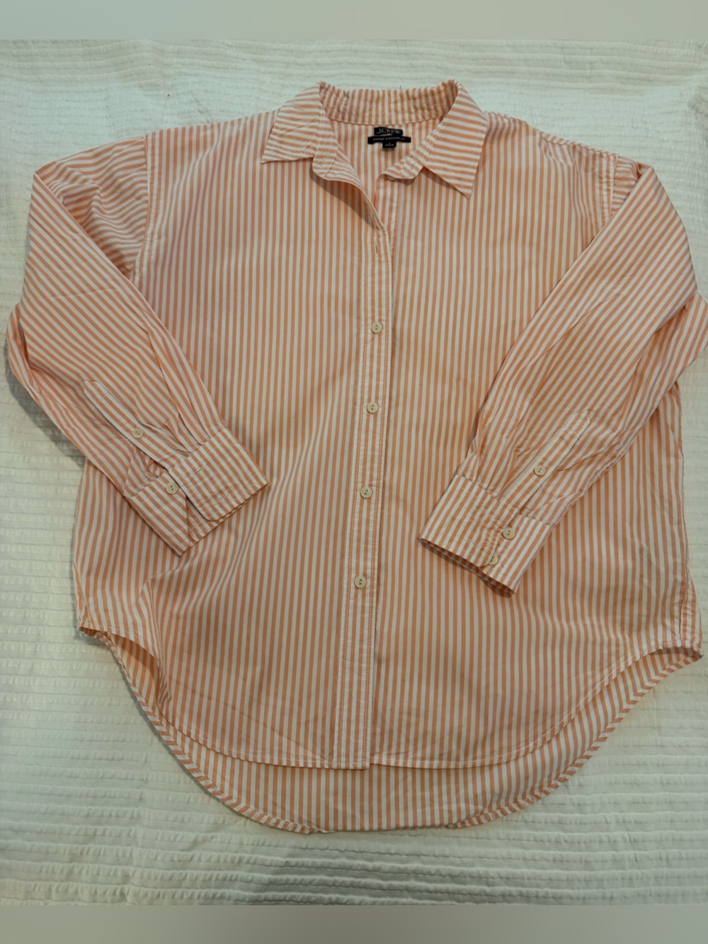 J.Crew striped cotton oversized shirt EUC C000
